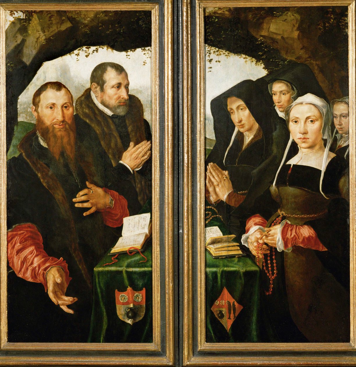 Two Altar Panels with Donors by Maerten van Heemskerck