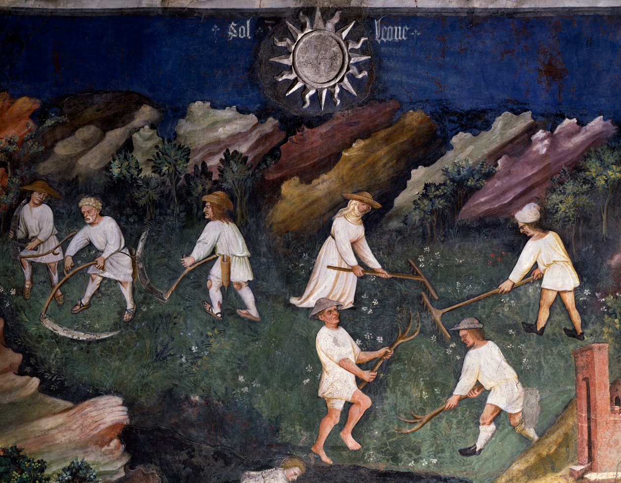 Haymaking (detail) by Maestro (attr. to) Venceslao
