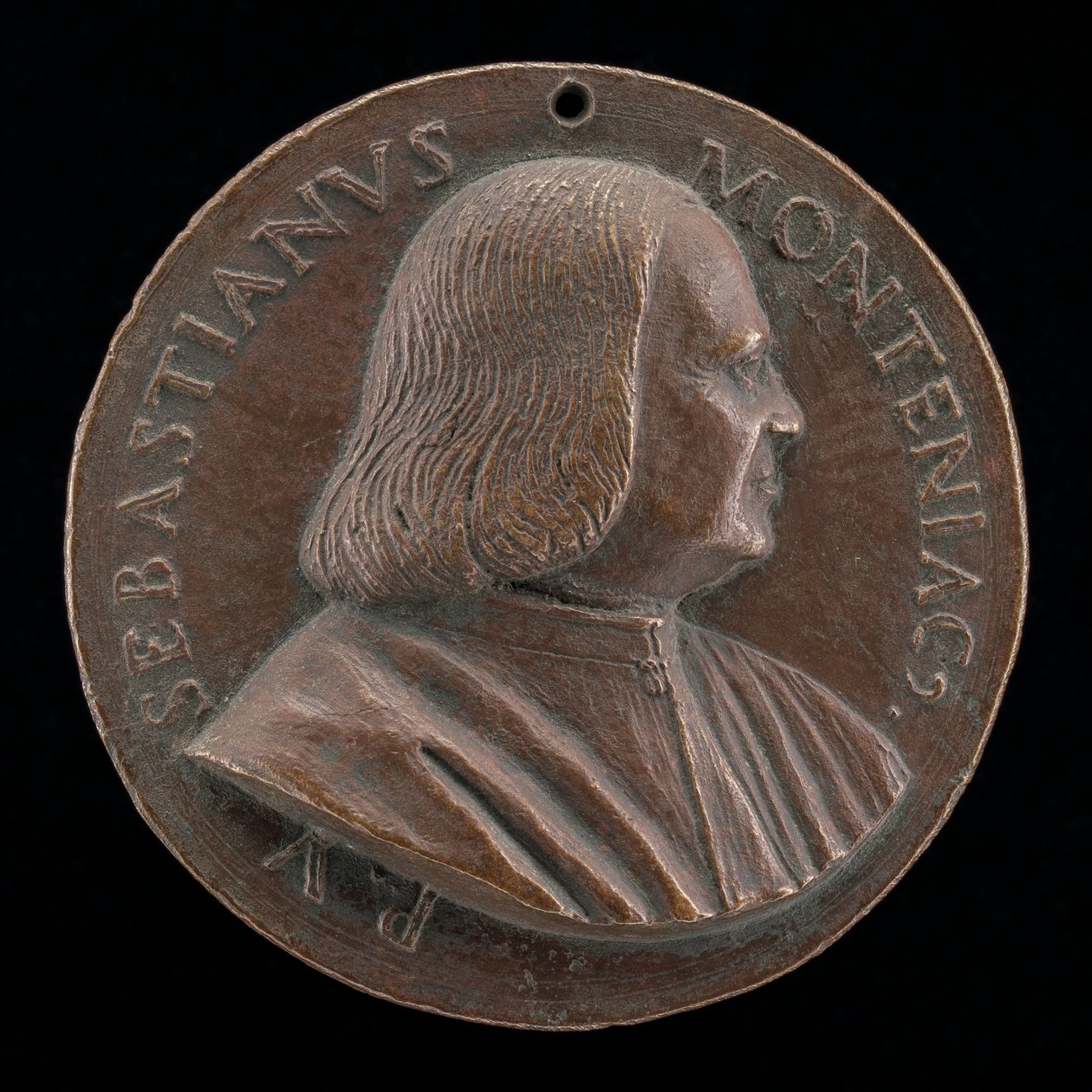 Sebastiano Montagnacco, died 1540, Venetian patrician [obverse], 1520-1530 by Maffeo Olivieri