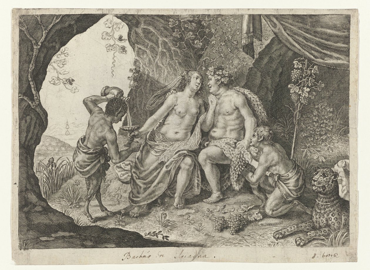 Marriage of Bacchus and Ariadne by Magdalena van de Passe (possibly)