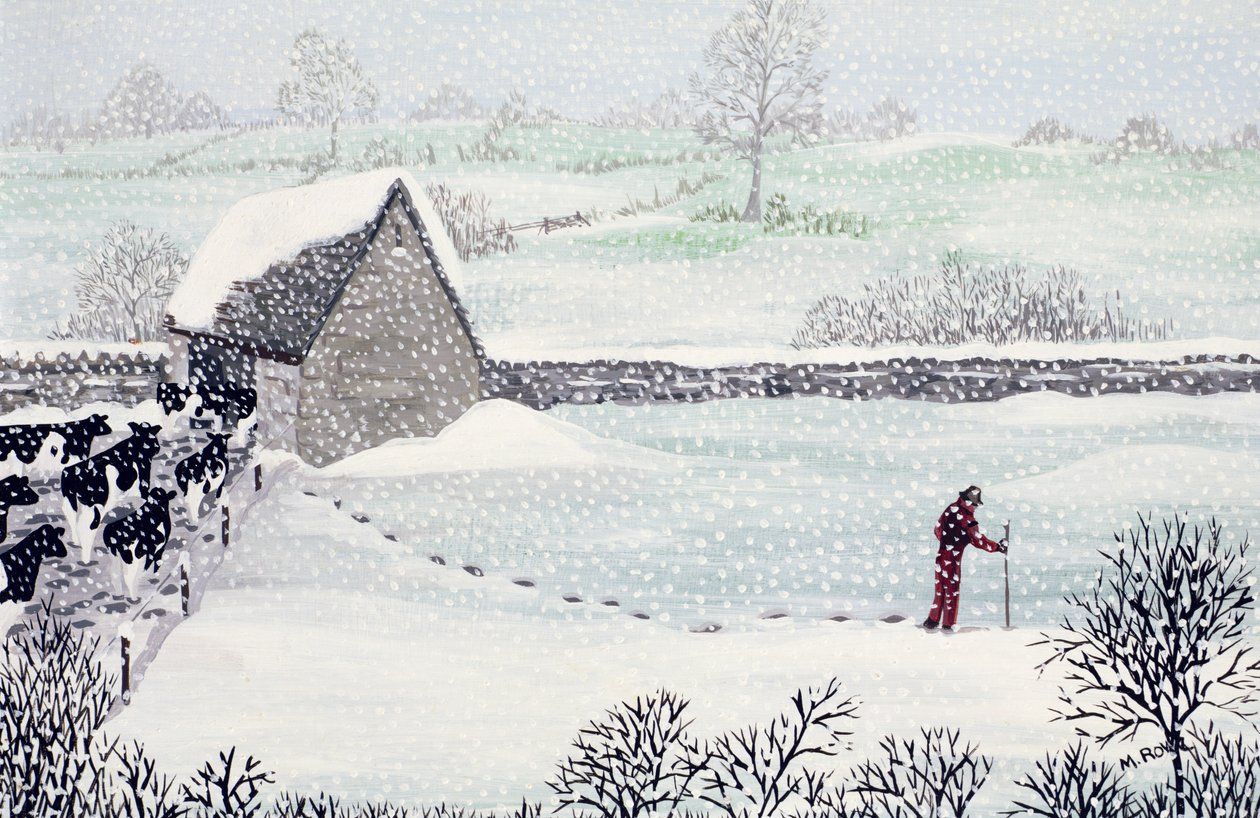 Cotswold Farm in Winter by Maggie Rowe
