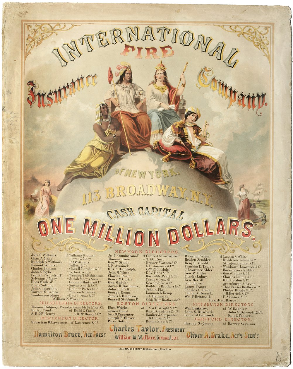 International Fire Insurance Company of New York by Major and Knapp Sarony