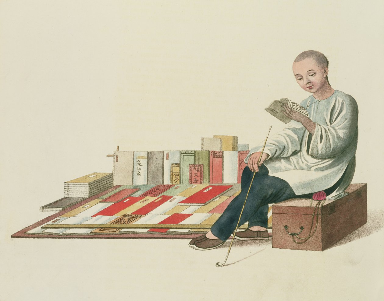 A Bookseller, Plate 6 from 
