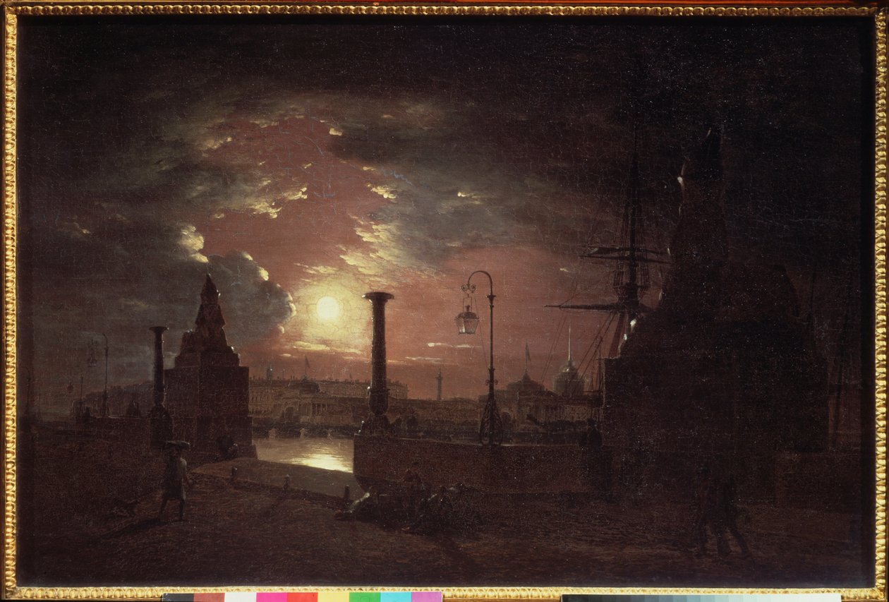 Autumn Night in St Petersburg by Maksim Nikiforovich Vorobiev