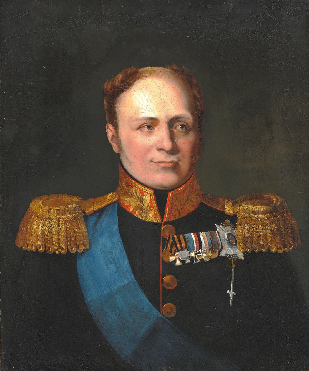 Portrait of Tsar Alexander I of Russia by Manner of George Dawe