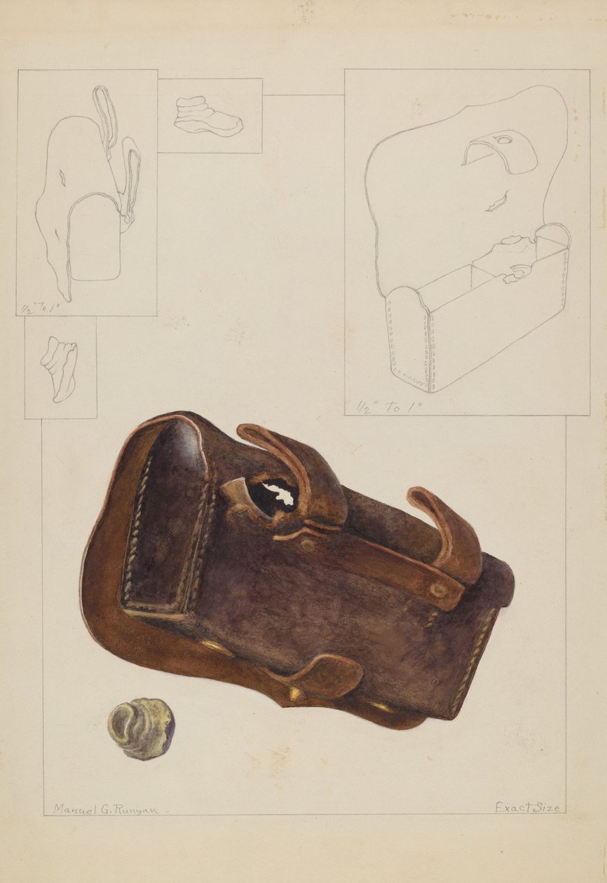 Cartridge Box and Bullet by Manuel G. Runyan