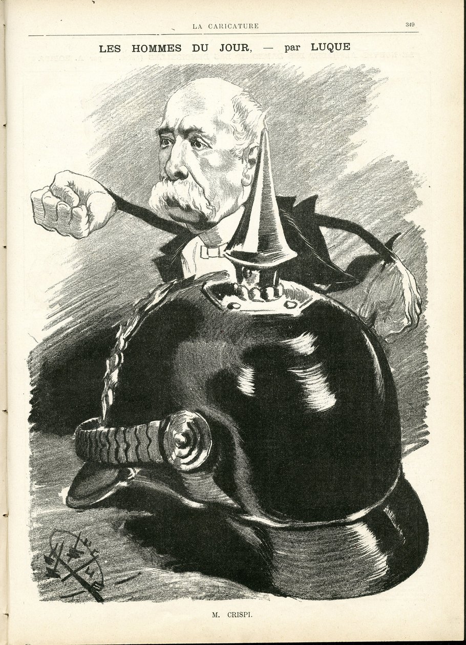 Illustration by Manuel Luque (1854-1919) in La Caricature (1880) by Manuel Luque