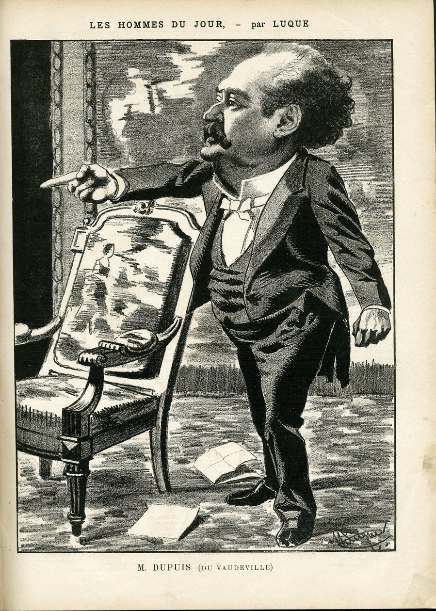 Illustration in La Caricature (1880) by Manuel Luque
