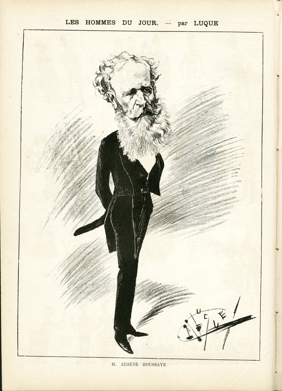 Illustration of Manuel Luque (1854-1919) in La Caricature (1880) by Manuel Luque