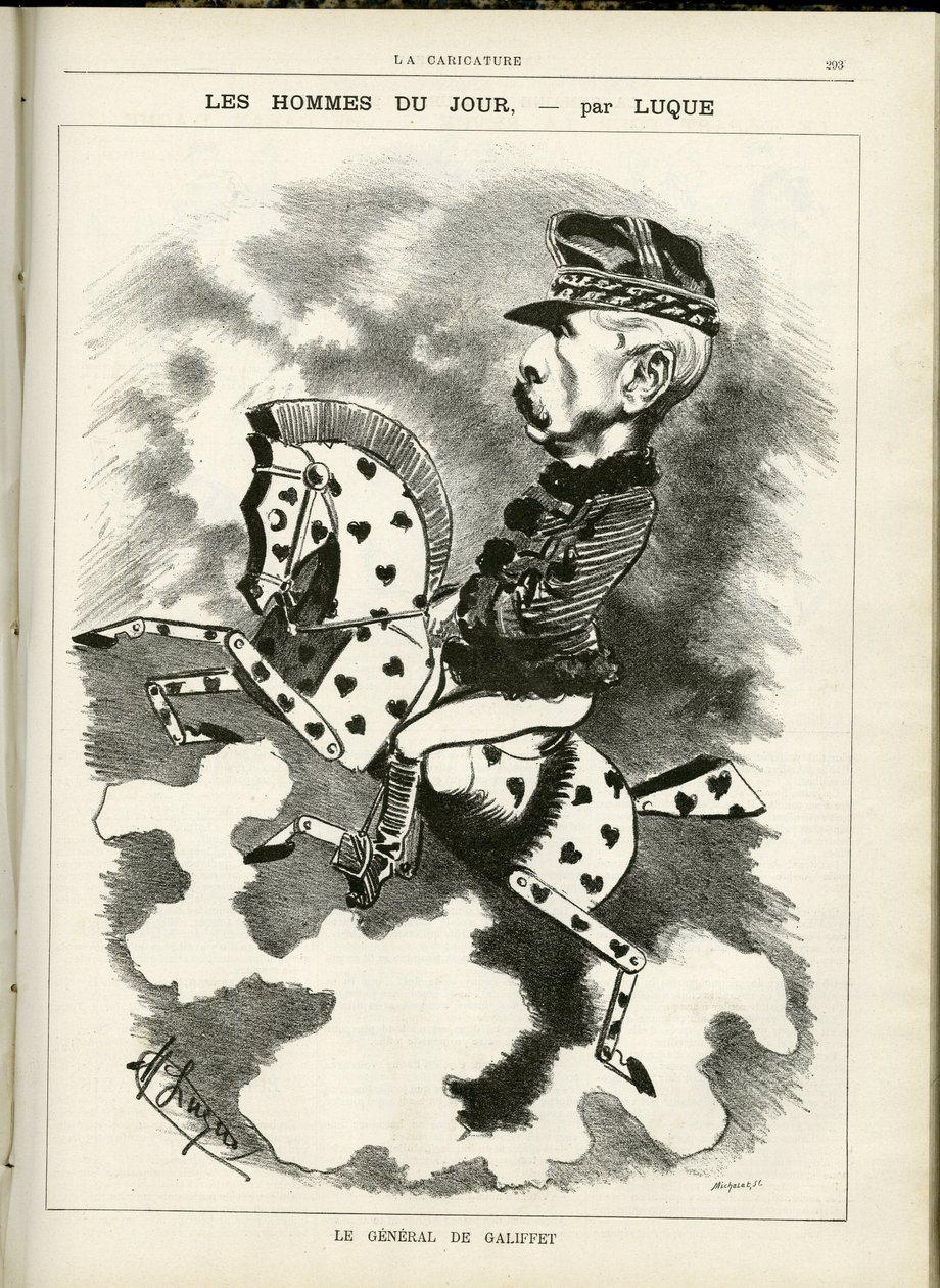 Illustration of Manuel Luque in La Caricature (1880) by Manuel Luque