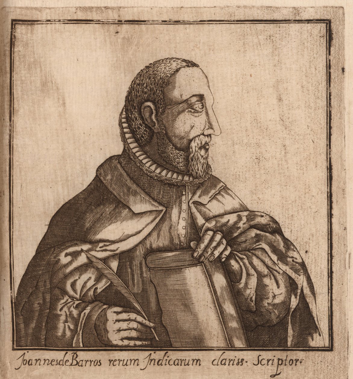 Portrait of João de Barros by Manuel Severim de Faria