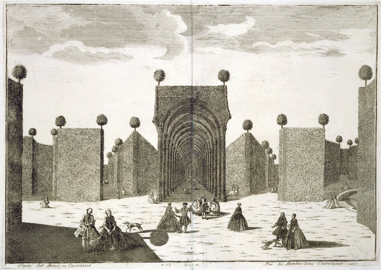 The Topiary Gardens, from Delights of the Villa Castellazzo, by Domenico Felice Leonardi by Marc