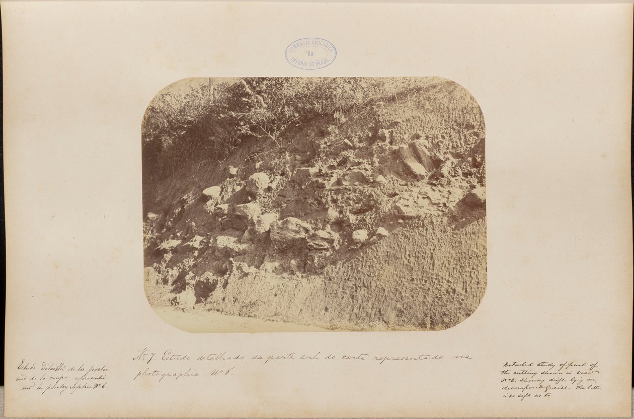 Detailed Study of the Southern Part of the Section Represented in Photograph Number 6 by Marc Ferrez