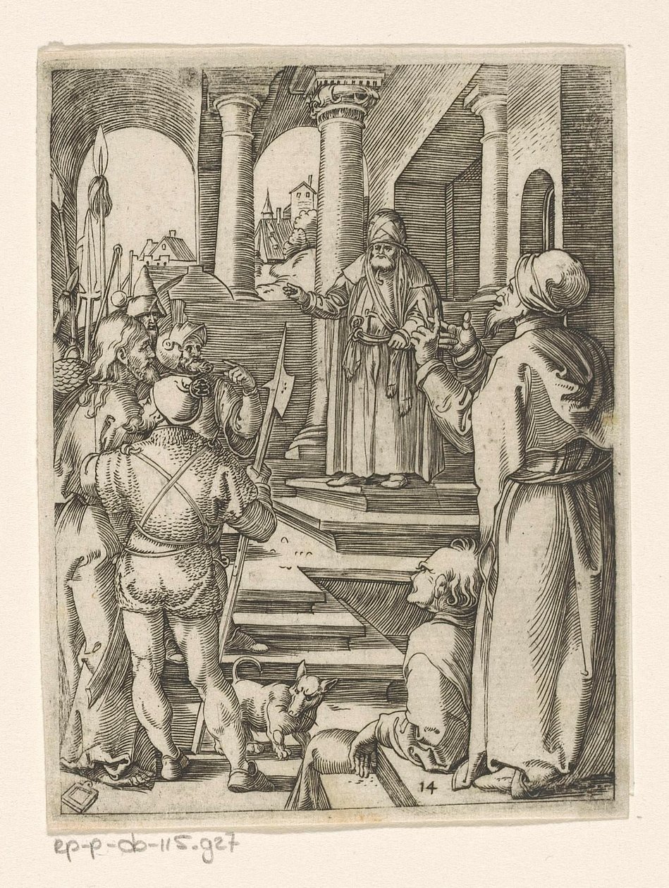 Christ before Pilate (Passion of Christ) by Marcantonio Raimondi