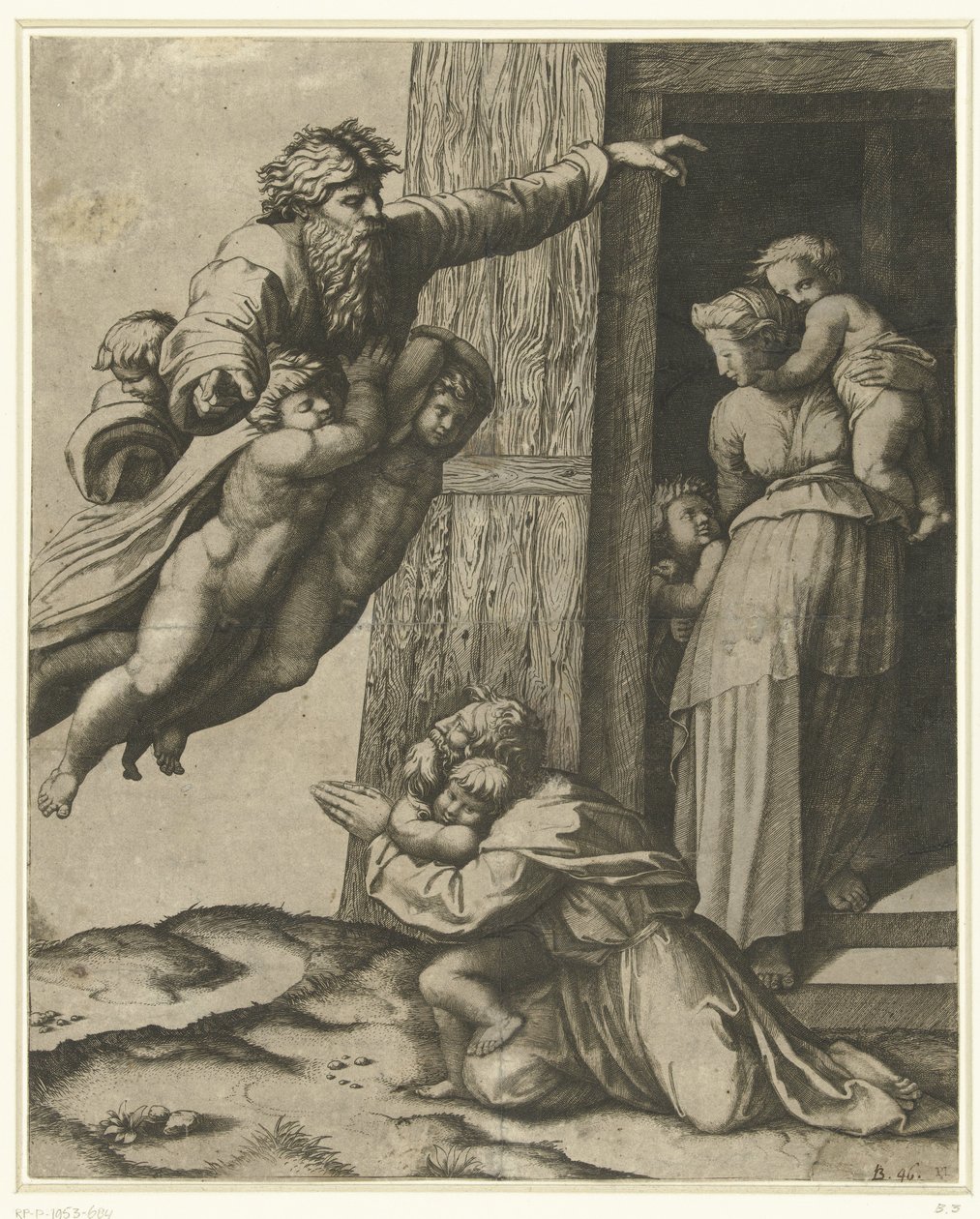 God Appears to Noah After the Flood by Marcantonio Raimondi