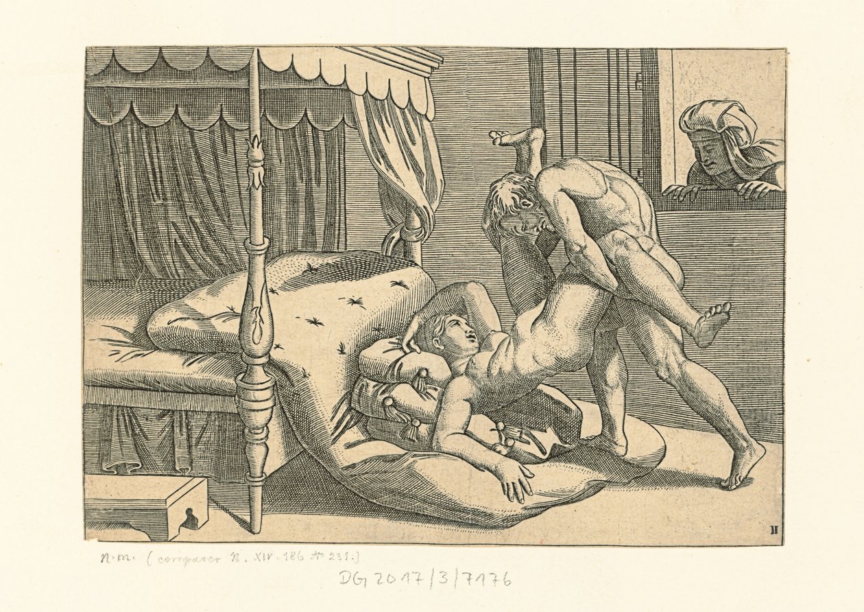 I Modi. Position 9 by Marcantonio, Raimondi
