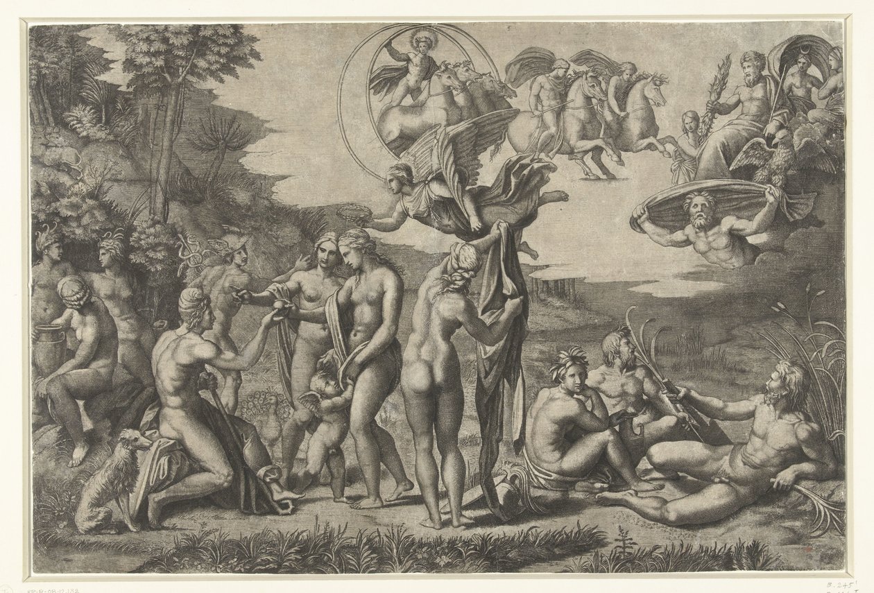 Judgment of Paris by Marcantonio Raimondi