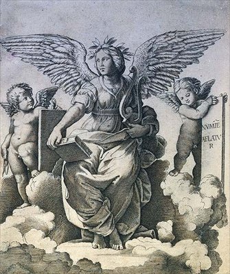 Poetry, c.1515 by Marcantonio Raimondi