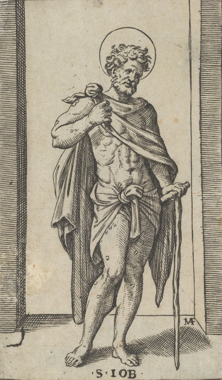 Saint Job, wearing a cloak, from the series 