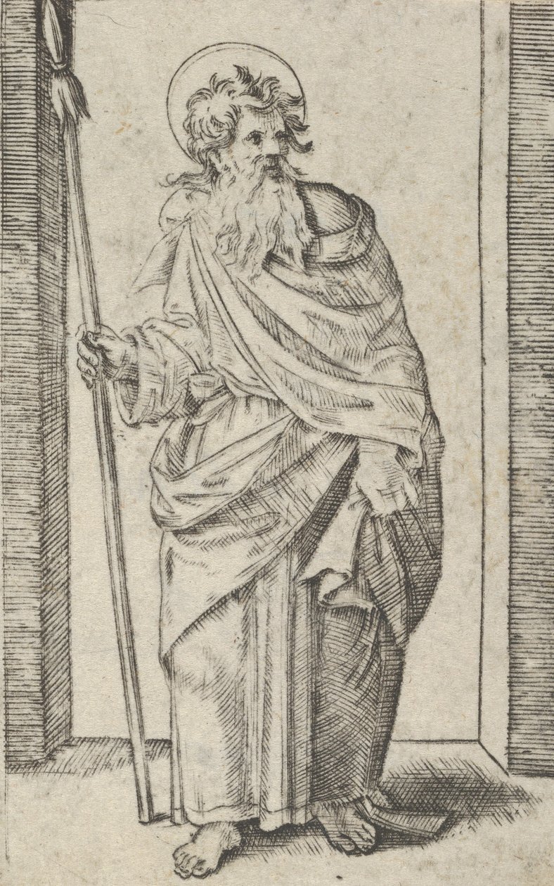 Saint Matthias, ca. 1500-1534 by Marcantonio Raimondi