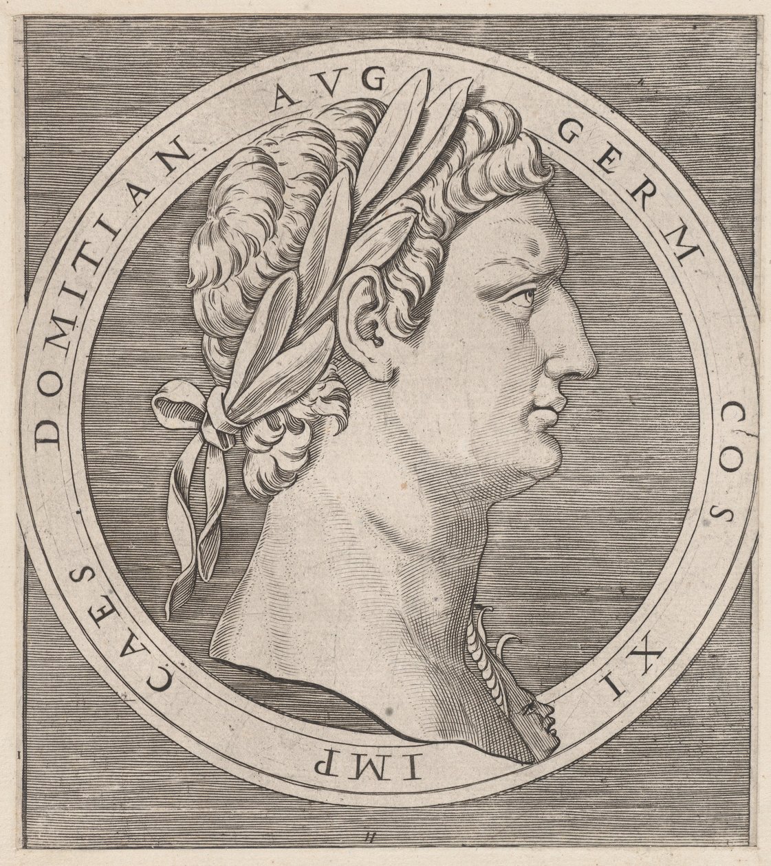 Speculum Romanae Magnificentiae: Domitian, from The Twelve Caesars by Marcantonio Raimondi