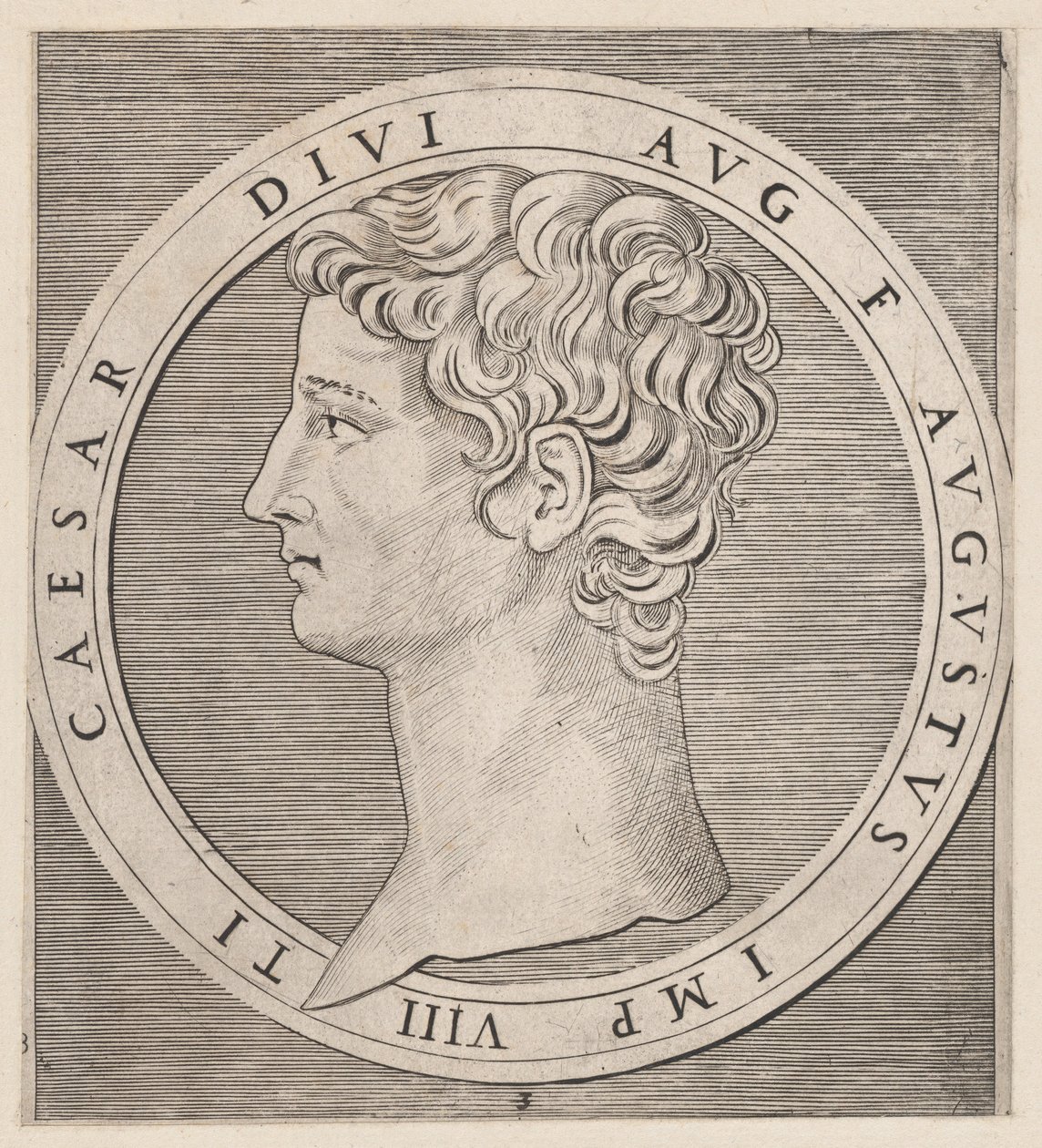Speculum Romanae Magnificentiae: Tiberius, from The Twelve Caesars, ca. 1500-1534 by Marcantonio Raimondi
