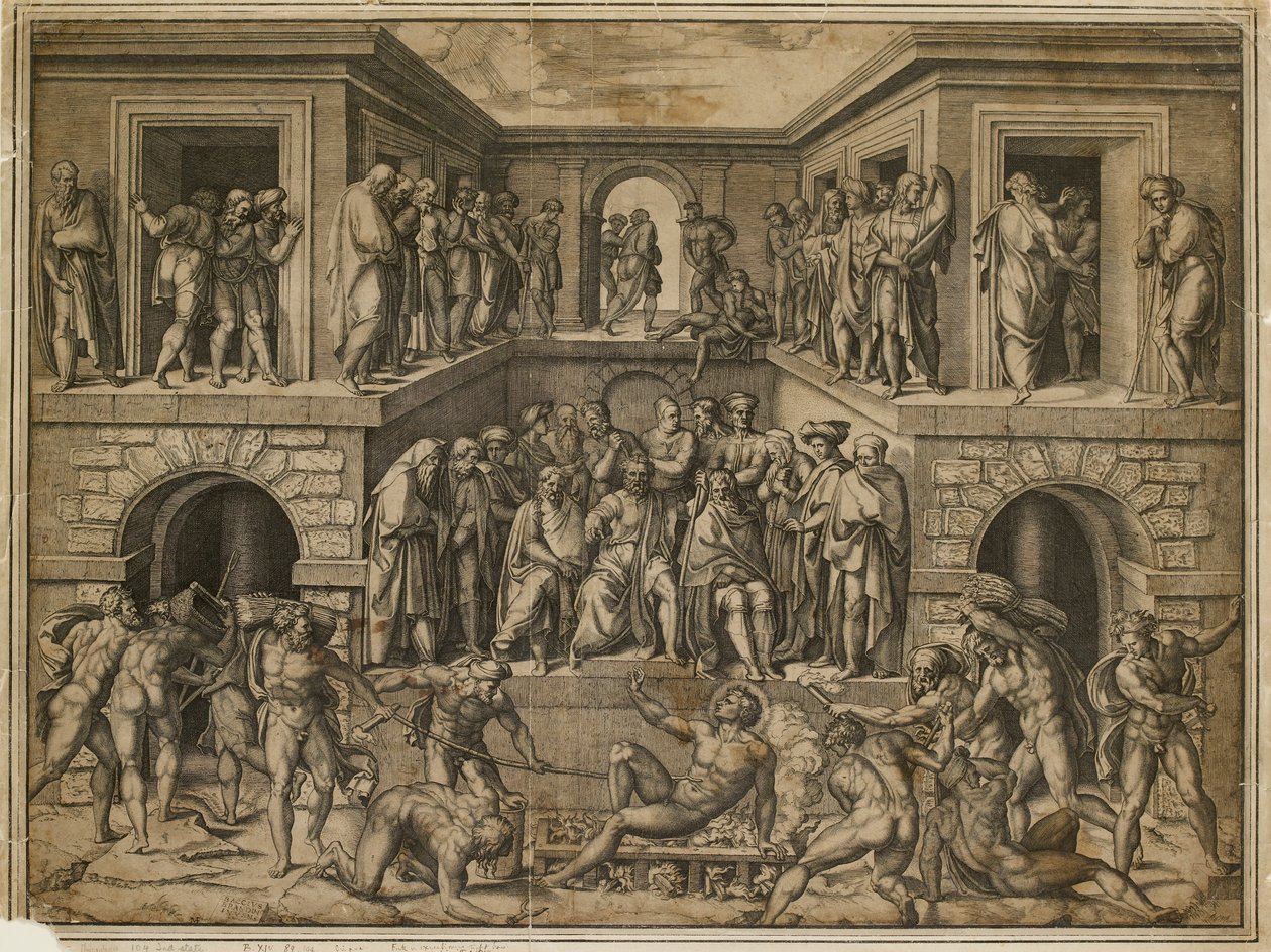The Martyrdom of St Lawrence by Marcantonio Raimondi