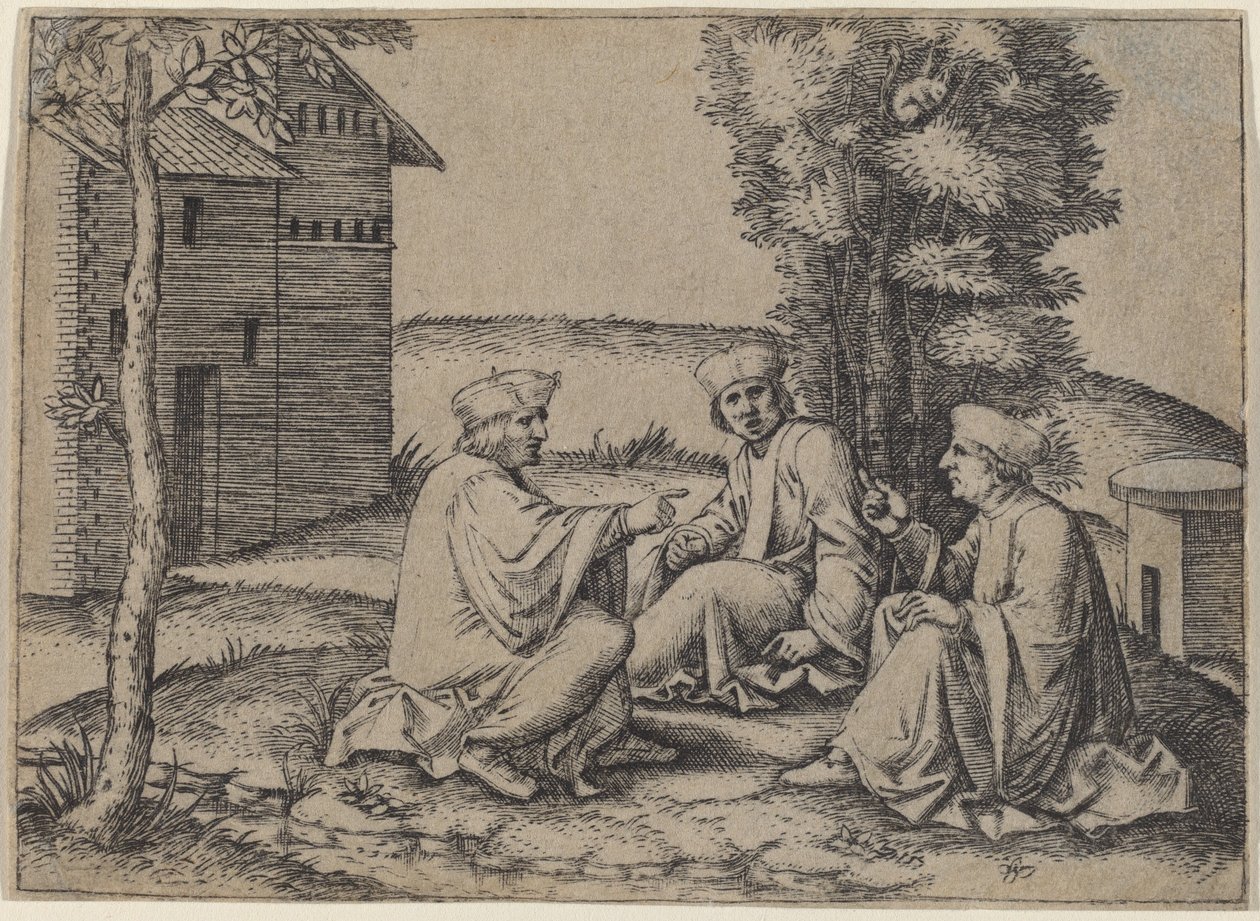 The Three Doctors by Marcantonio Raimondi