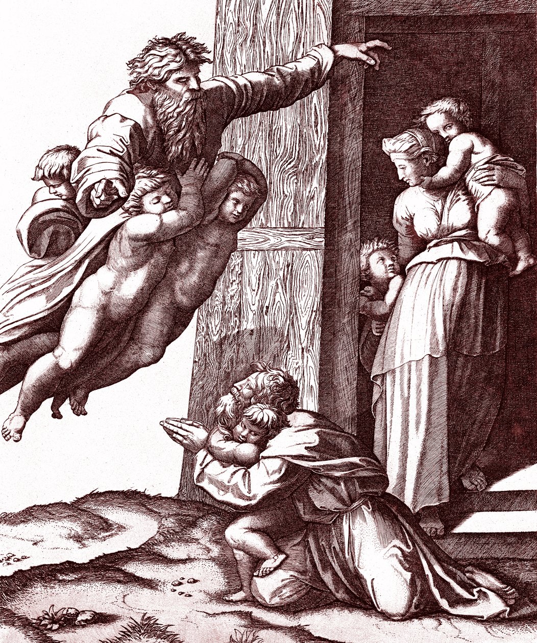 The vocation of Abraham by Marcantonio Raimondi