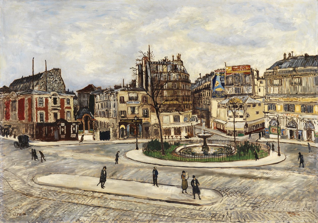 La Place Pigalle, c.1924  by Marcel Leprin