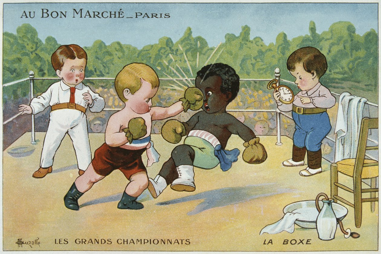 Promotional card for the Department store, Au Bon Marché, advertising 