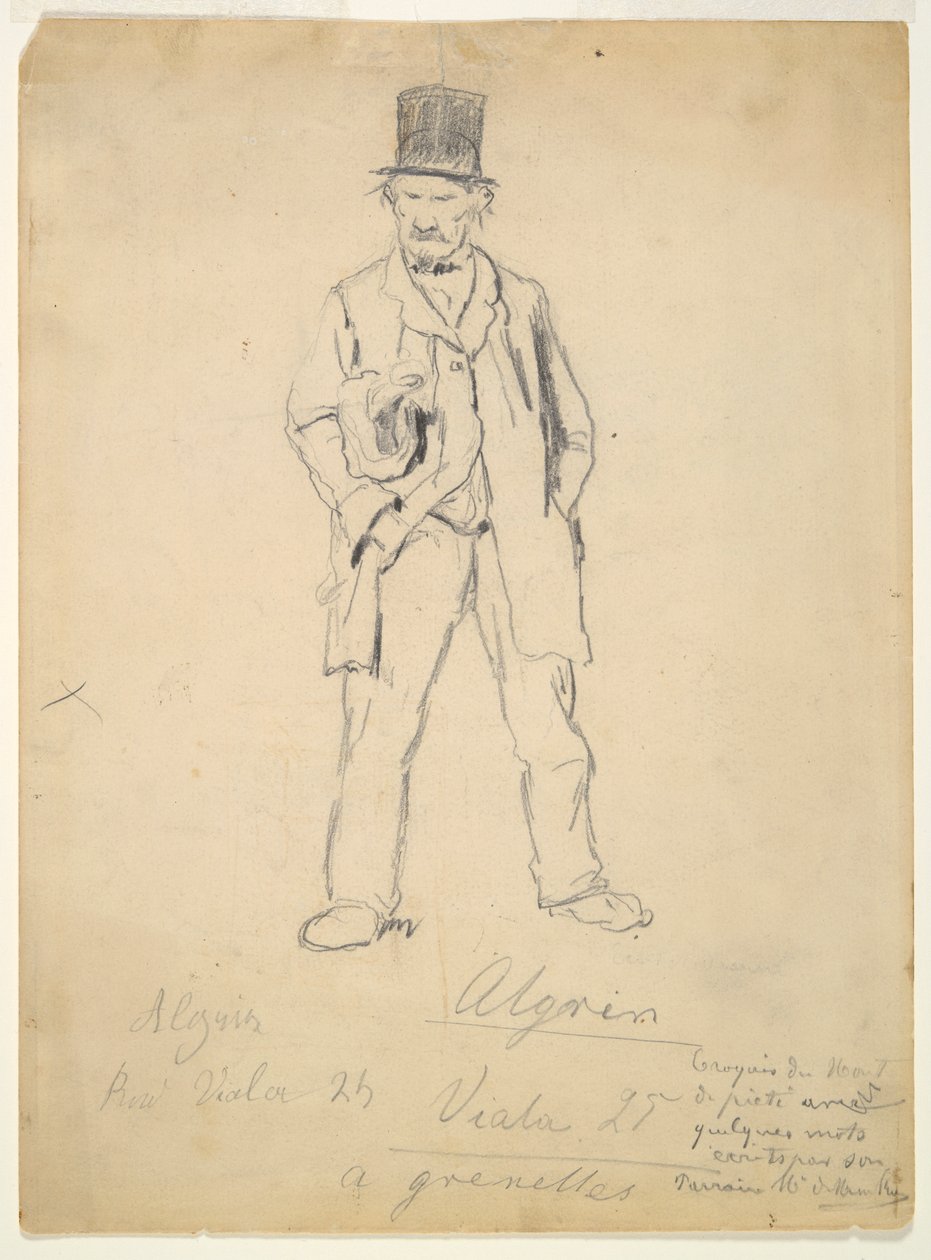 Sketch of a Tramp; Woman and Two Infants by Marcellin Desboutin