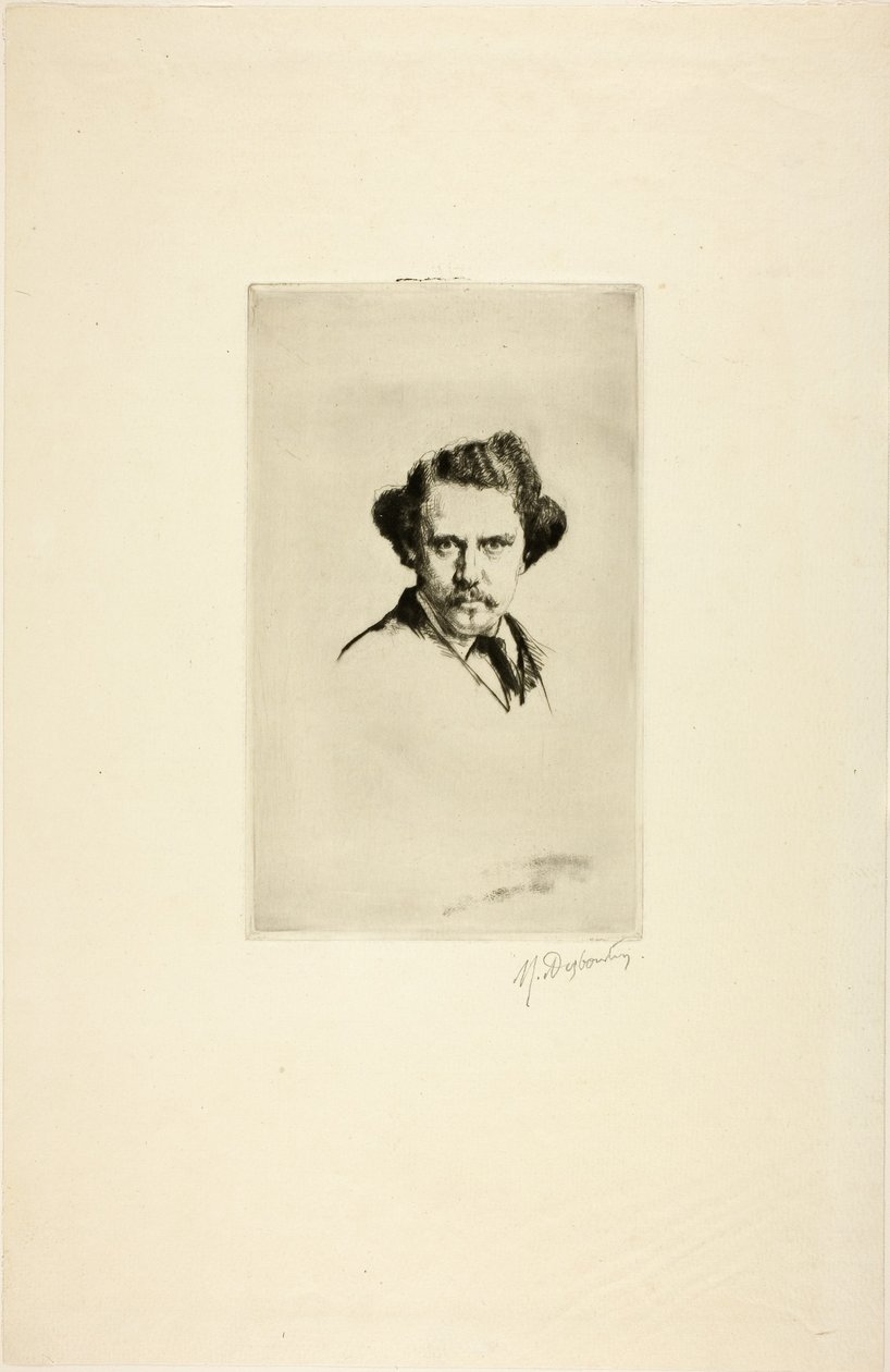 Portrait of Alfred Cadart, 1875 by Marcellin Gilbert Desboutin