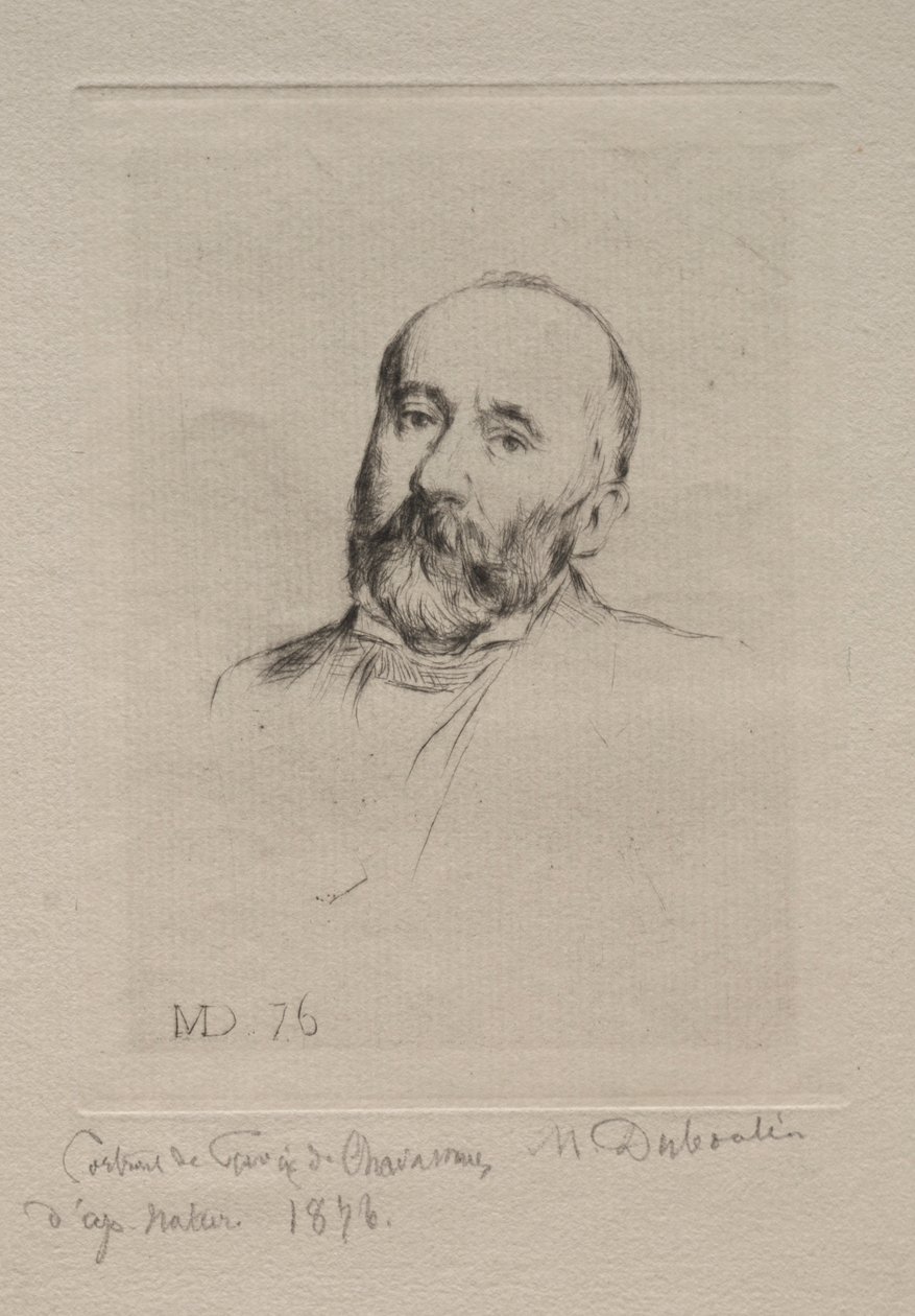 Puvis de Chavannes, 1876 by Marcellin Gilbert Desboutin