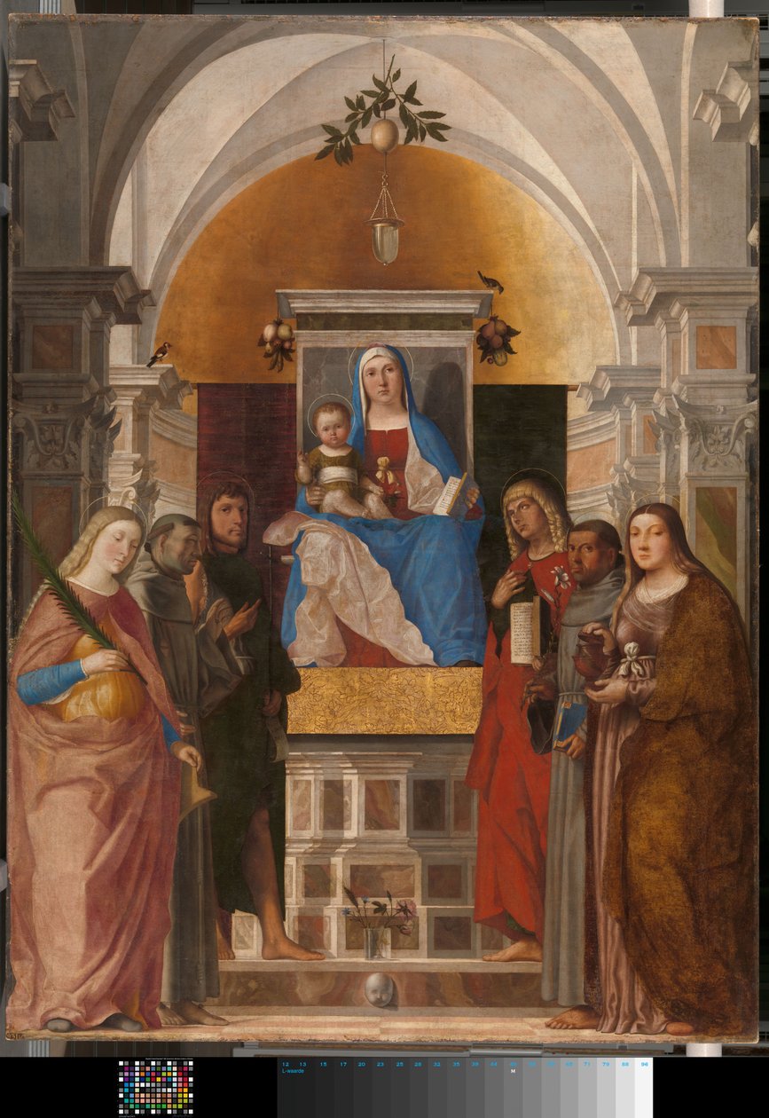 Madonna and Child with St. Catherine by Marcello Fogolino