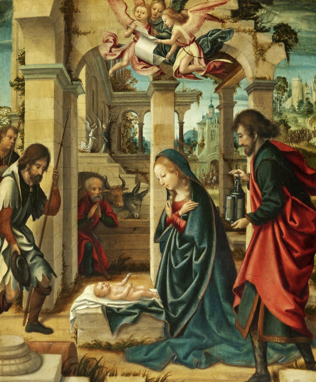 Adoration of the Shepherds by Marcellus (attr. to) Coffermans
