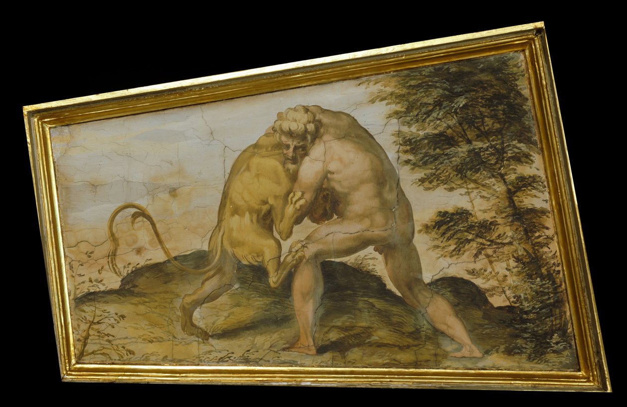 Hercules Kills the Nemean Lion by Marco Marchetti from Faenza