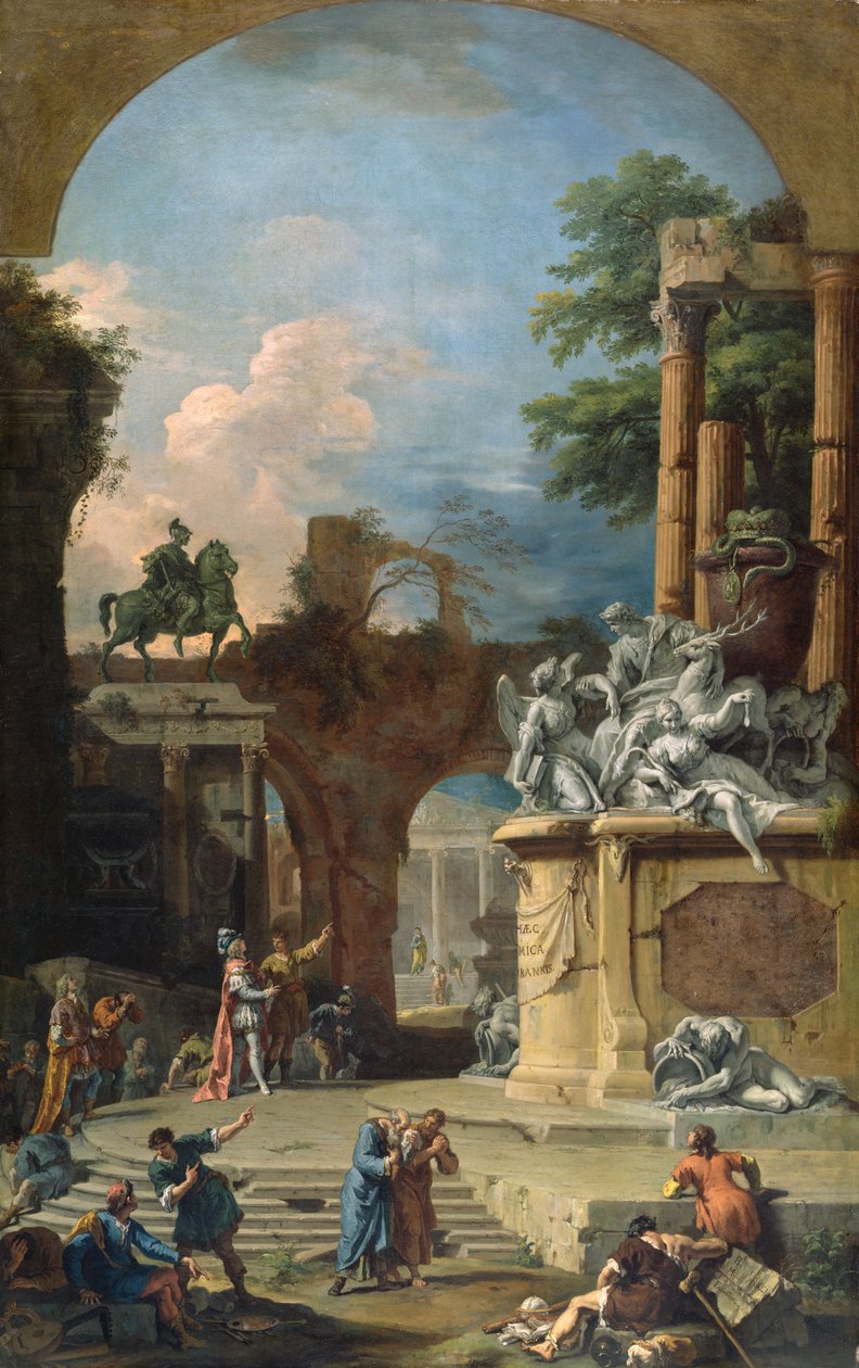 Allegorical Tomb of the 1st Duke of Devonshire, c.1725 by Sebastiano Ricci