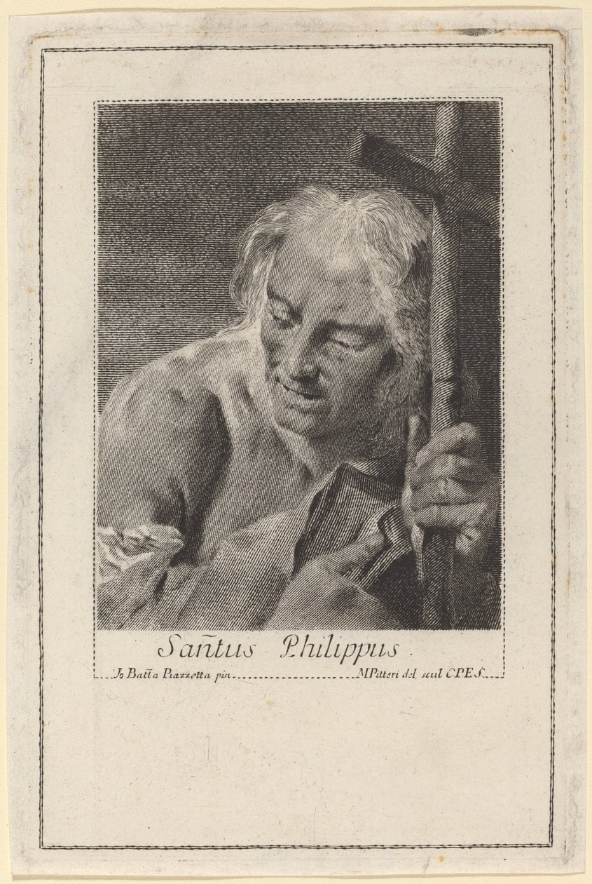 Sanctus Phillipus by Marco Alvise Pitteri after Giovanni Battista Piazzetta