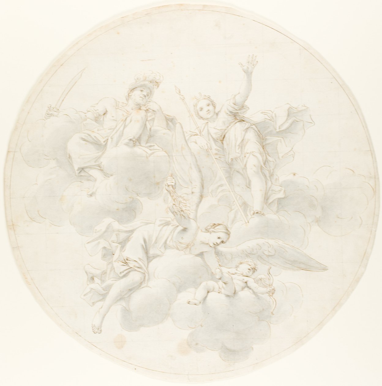 The Chastisement of Cupid by Jealousy in the Presence of Diana and Mars by Marcantonio Franceschini