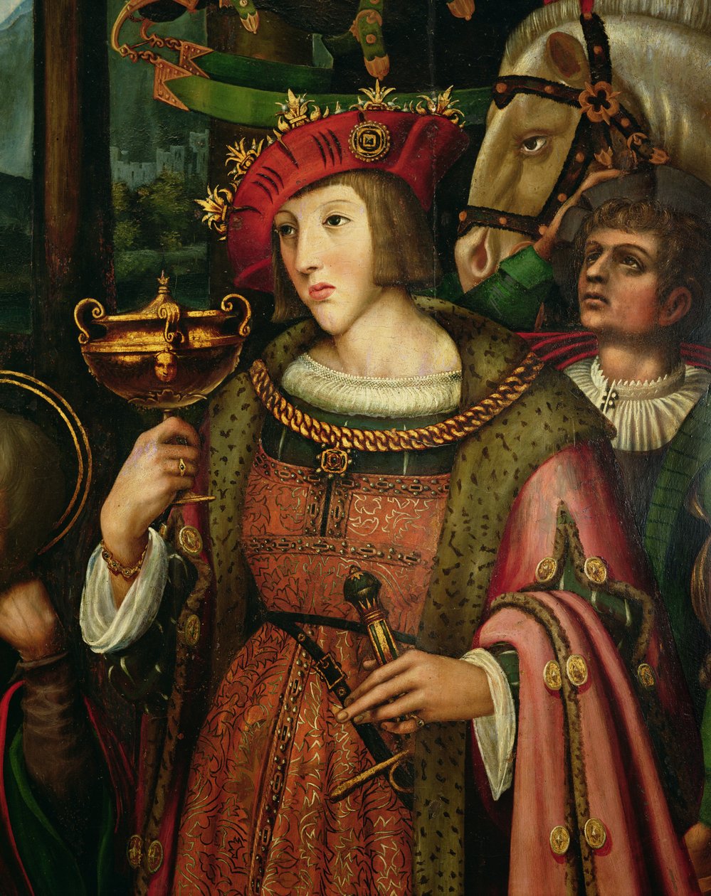 Charles V of Spain (detail) by Marco Cardisco