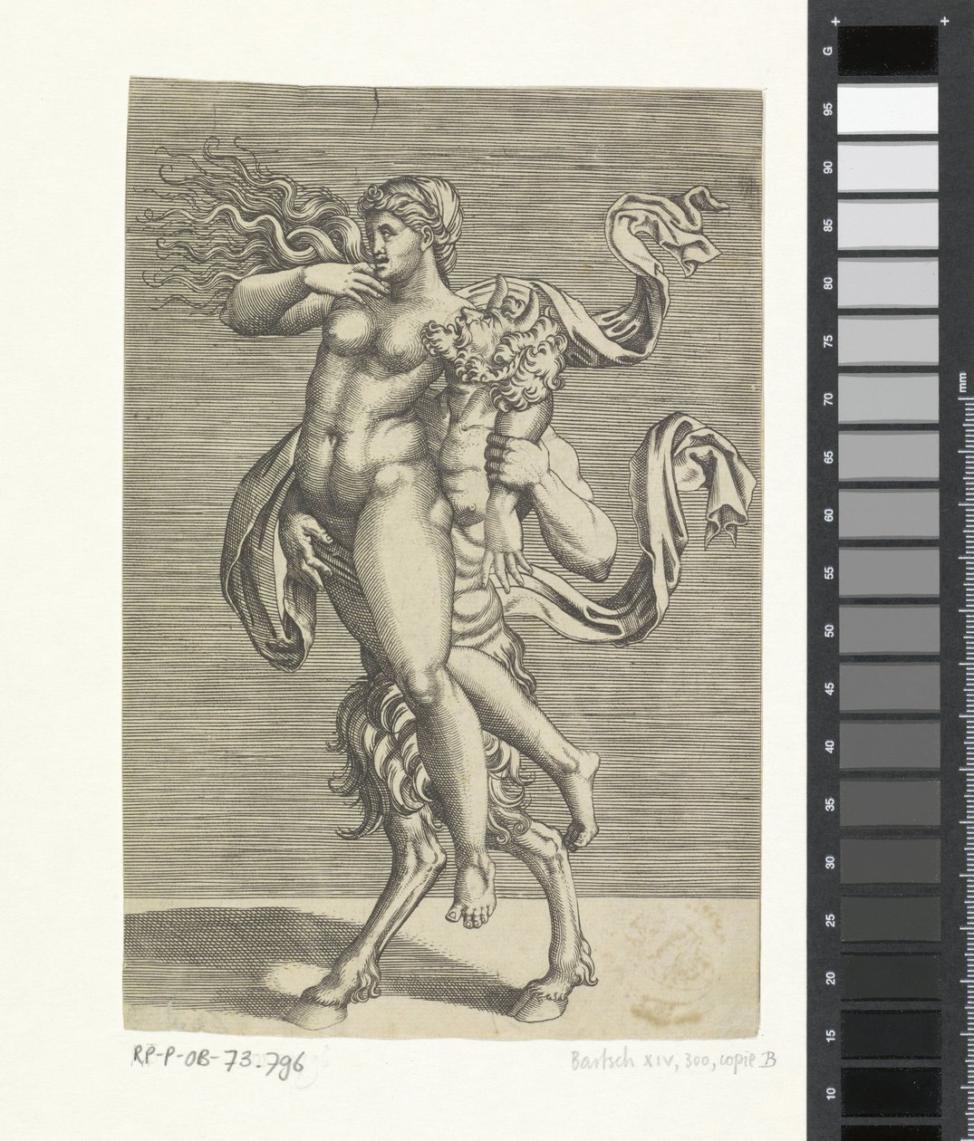 Satyr and Nymph by Marco Dente