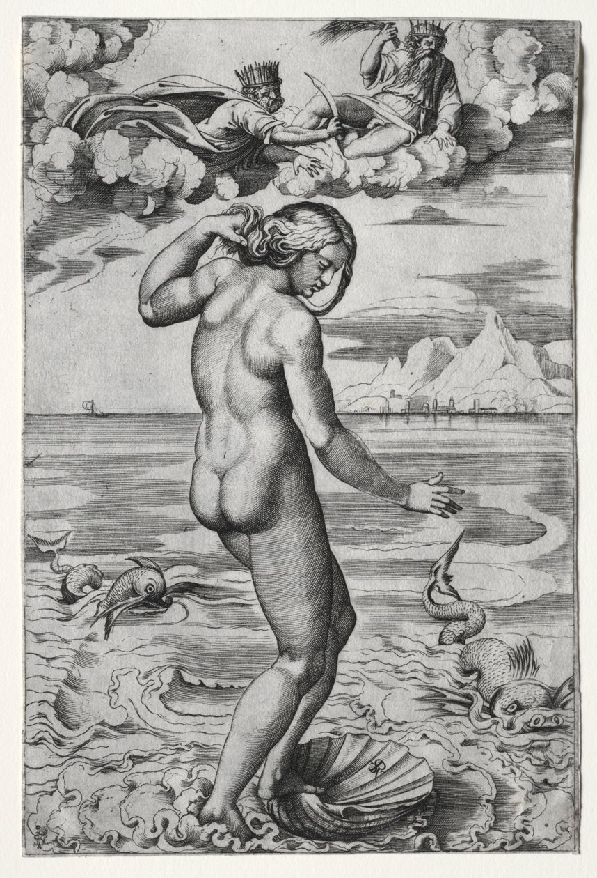 The Birth of Venus, c. 1516 by Marco Dente