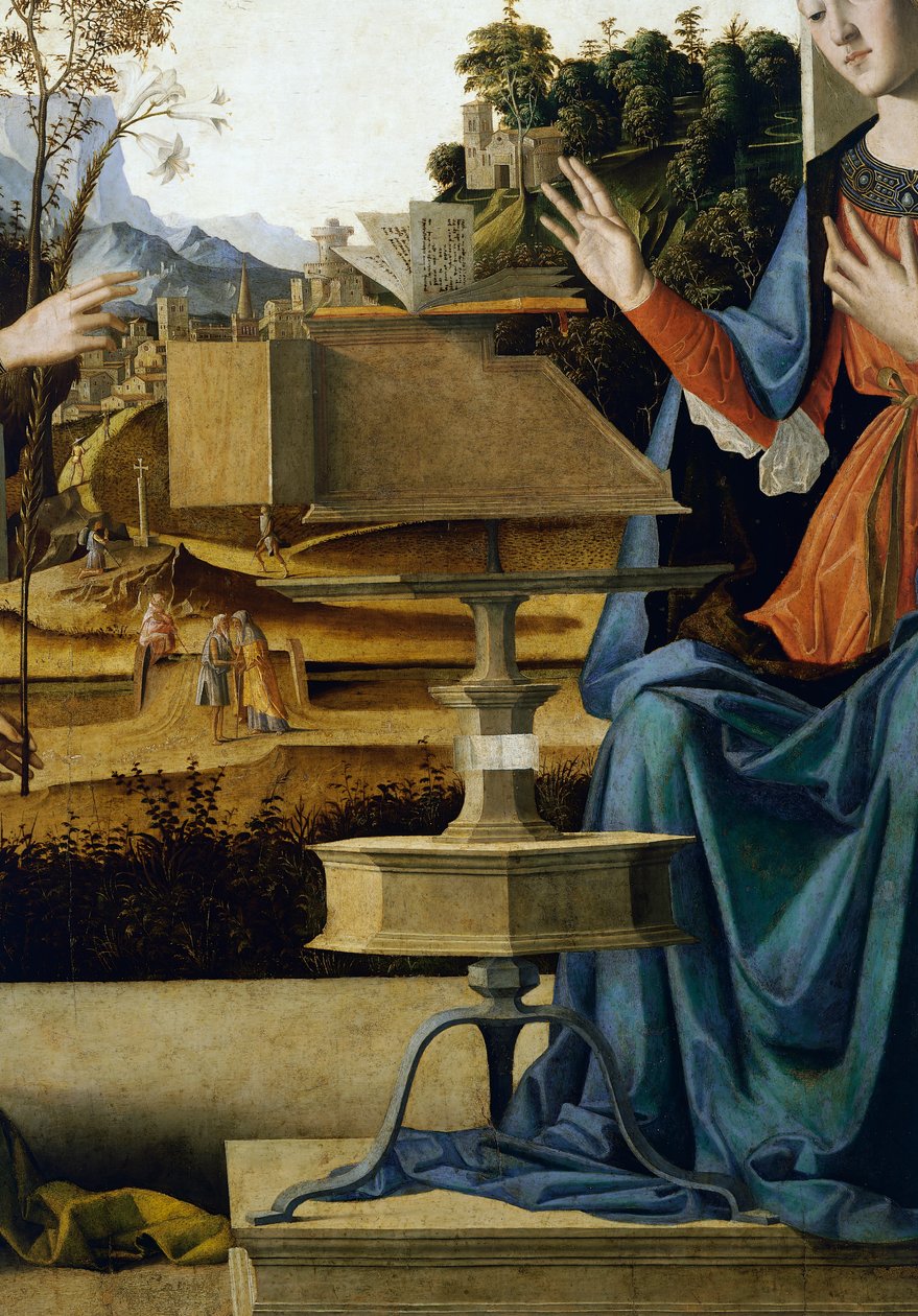 Annunciation (detail) by Marco Palmezzano