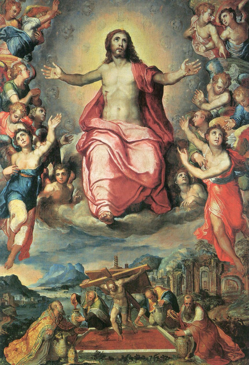 Mystical Winepress and Christ in Glory by Marco Pino