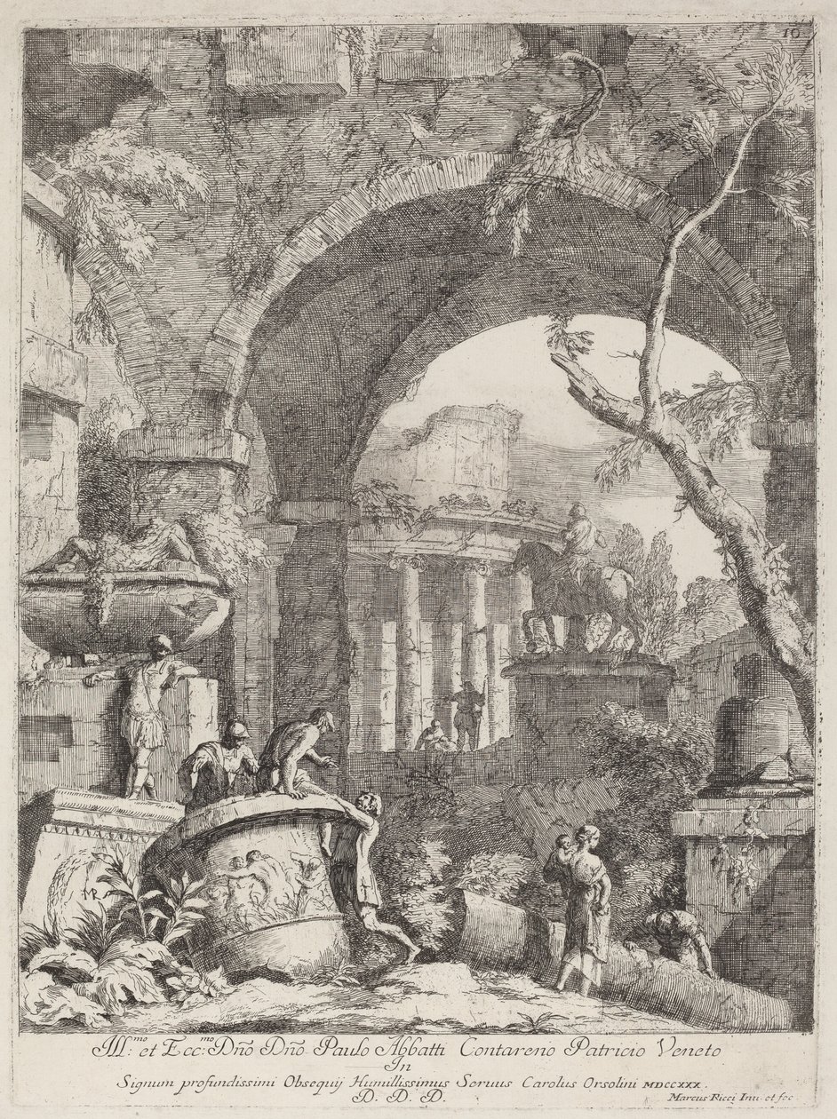 Capriccio: Ruins by Marco Ricci