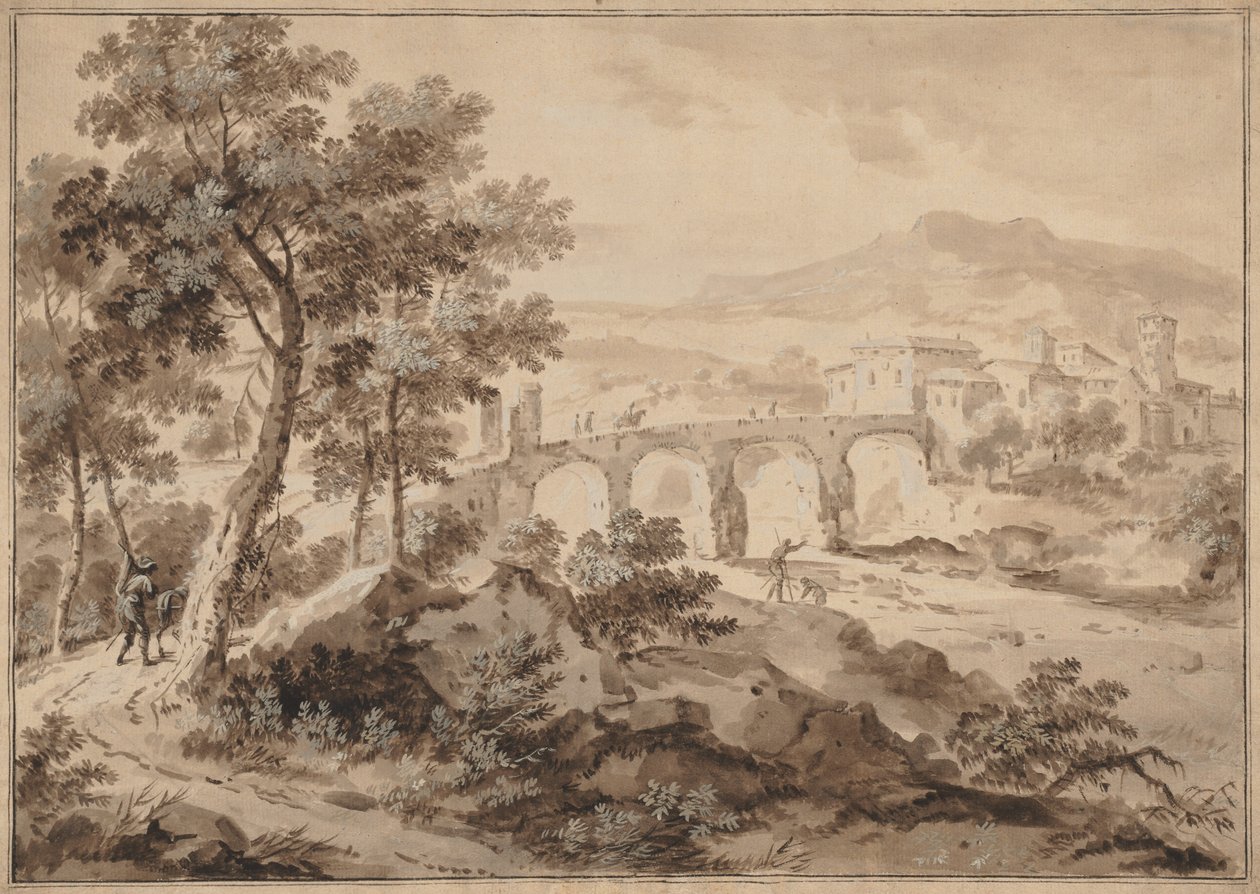 Landscape with Bridge by Marco Ricci: Buy fine art prints