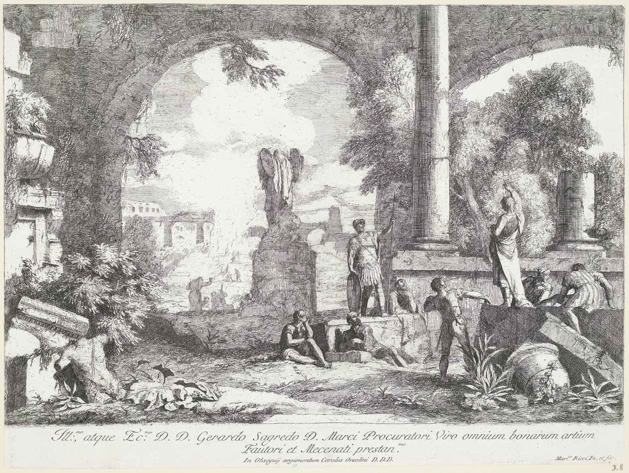 Landscape with Ruins by Marco Ricci