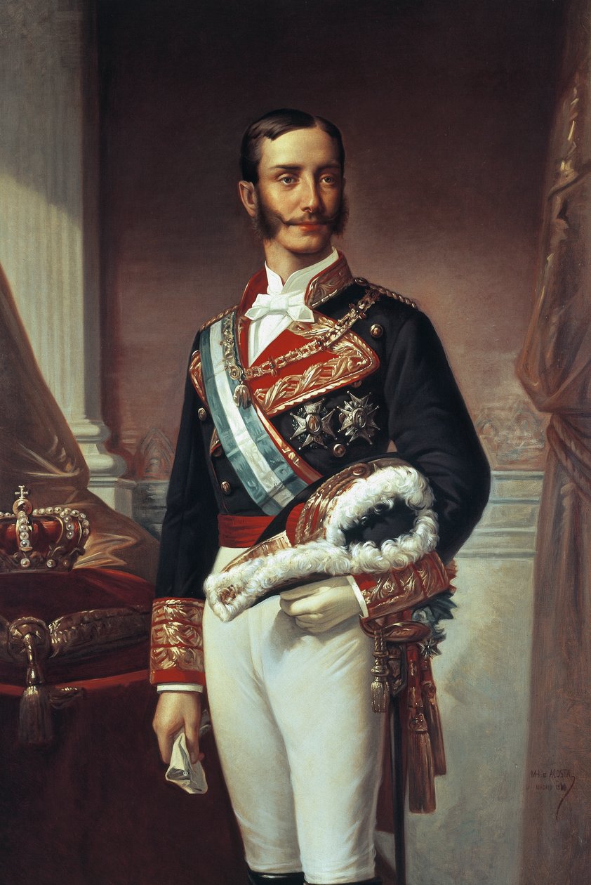Portrait of Alfonso XII by Marcos Giraldez de Acosta