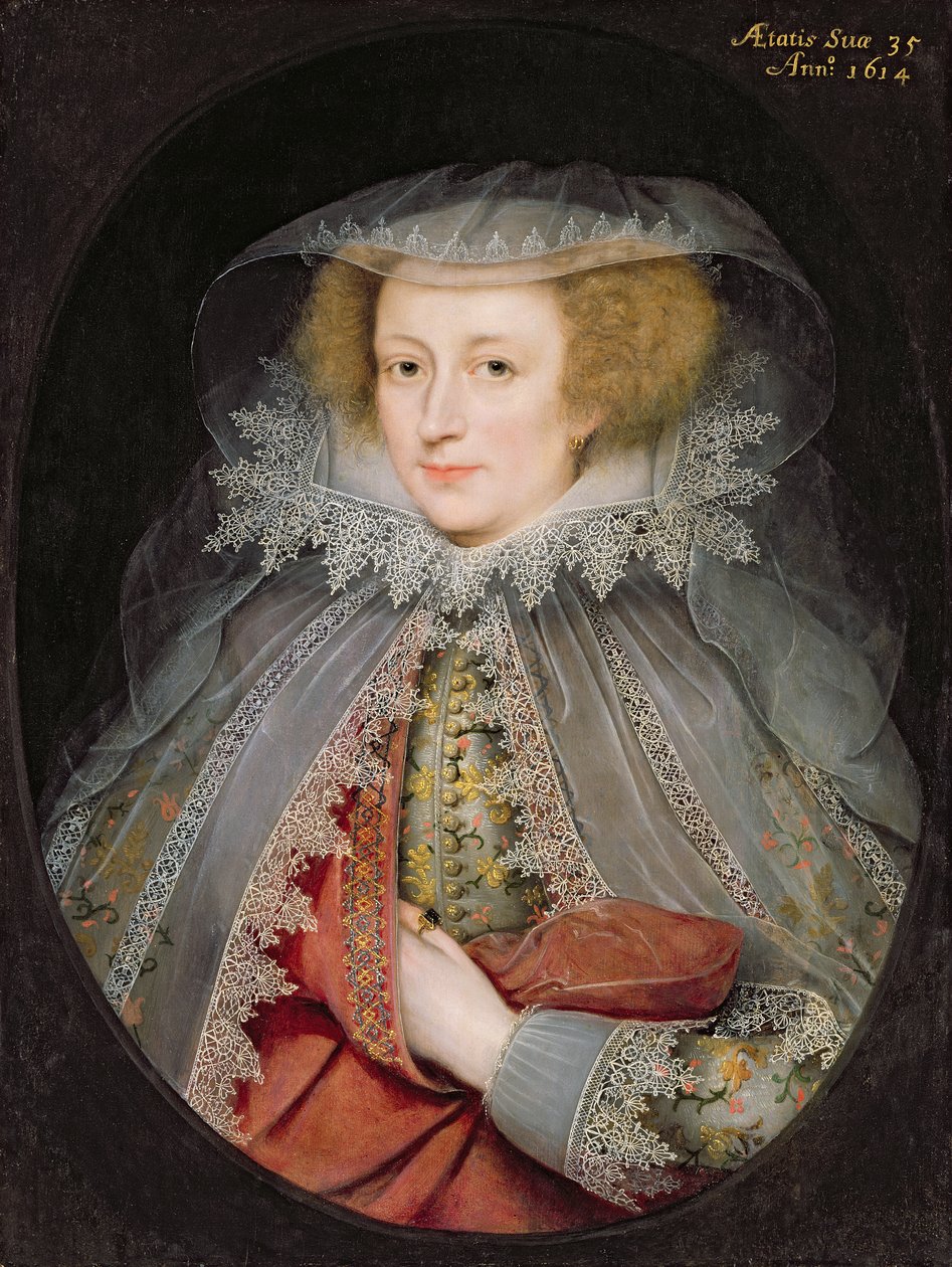 Catherine Killigrew, Lady Jermyn, 1614 by Marcus Gheeraerts
